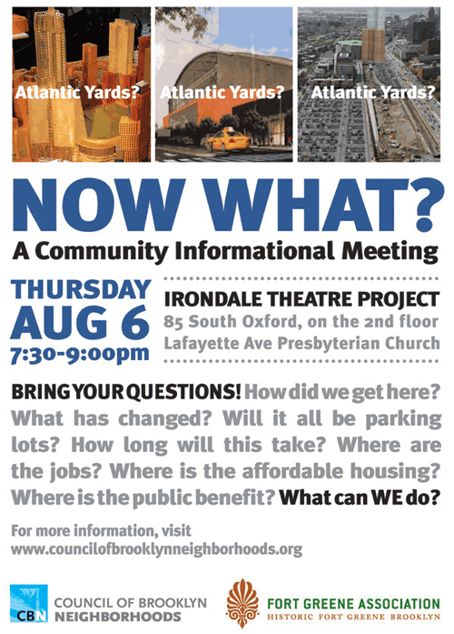 FGA Atlantic Yards Meeting 6 August, 2009